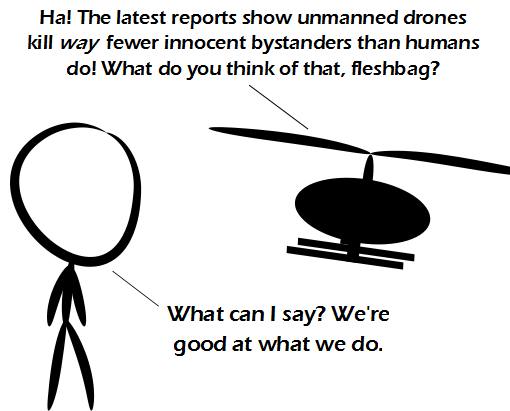 Drones vs Fleshbags